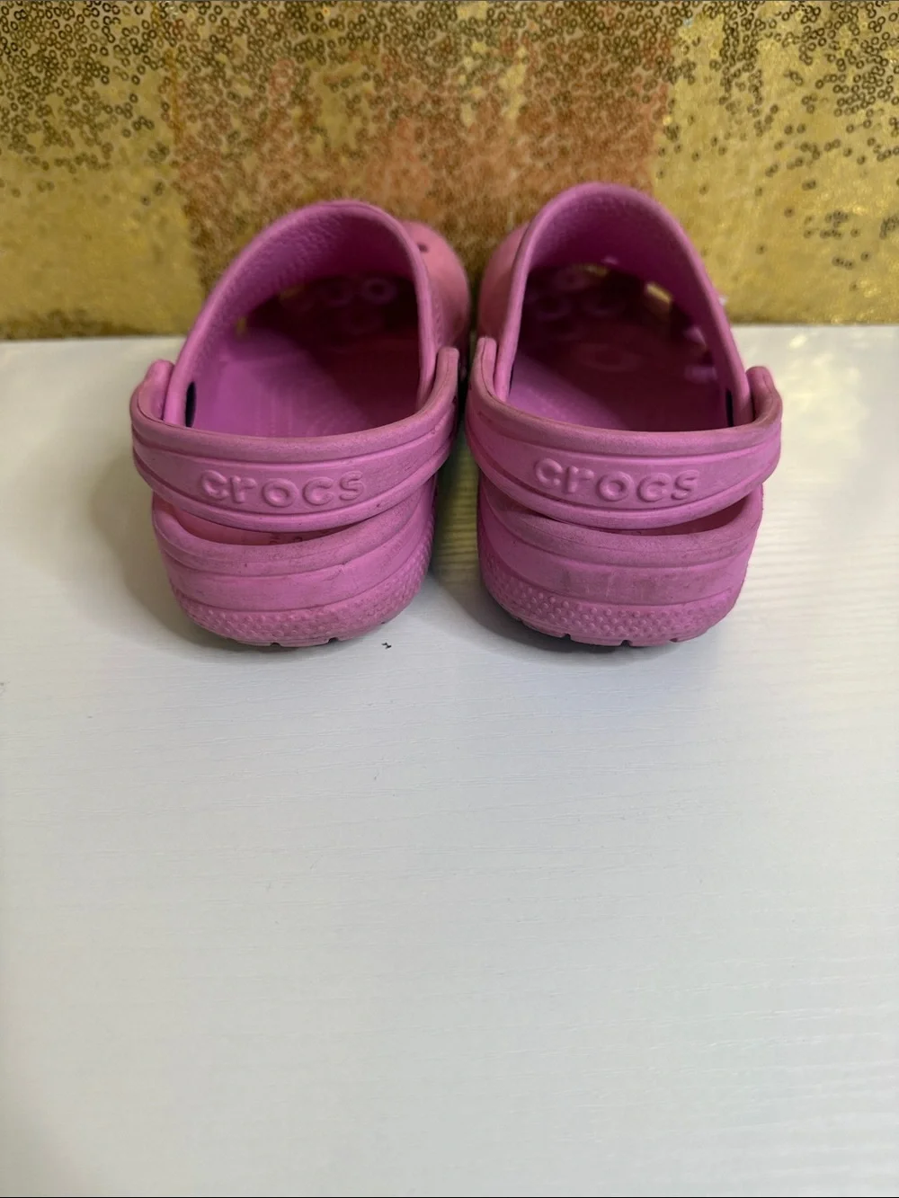 CROCS Kids Bubblegum Pink Classic Clog Sandals